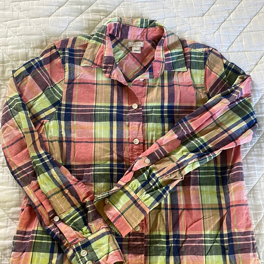 EUC J.Crew Plaid Button Down